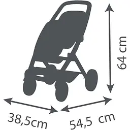 Коляска для ляльок-двійнят Smoby Toys Maxi-Cosi 54х38.5х64 см айворі (7600253222) - мініатюра 2