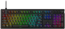 Клавіатура механічна Alloy Rise 106key, Red, USB-A, EN/UA, RGB, чорний HyperX teh0013885