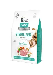 Сухий корм для стерилізованих котів Brit Care Cat GF Sterilized Urinary Health з куркою 400 г