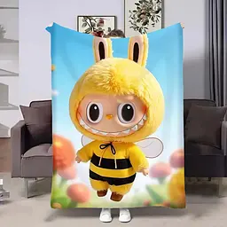 Плед 3D Лабубу №17 м’який плюшевий подарунковий 160×200 см