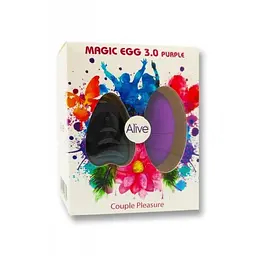 Віброяйце Alive Magic Egg 3.0, 7.3 см (фіолетове) - мініатюра 2