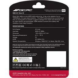 Накопичувач SSD OCPC Sata 2.5 1TB XTL-200 (SSD25S3T1TBLT) - мініатюра 3