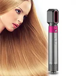 Повітряний мультистайлер Hot Air Styler 5 в 1 для різних типів волосся з насадками для сушіння, випрямлення, надання об'єму - мініатюра 2