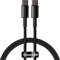 Кабель Baseus Tungsten Gold Fast Type-C Type-C 1 м Black CATWJ-01