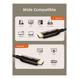 Кабель мультимедійний HDMI to HDMI 50.0m v2.1 AOC Cabletime (CA914036) - мініатюра 2