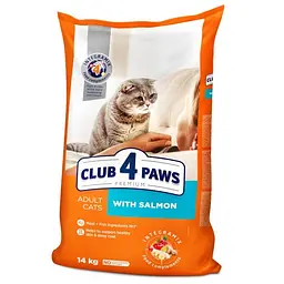 Сухий корм для котів Club 4 Paws Premium, лосось, 14 кг (B4630501)