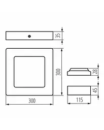Стельовий світильник Kanlux 33557 Kanti LED 1x24W 4000K 1679Lm IP20 - мініатюра 3