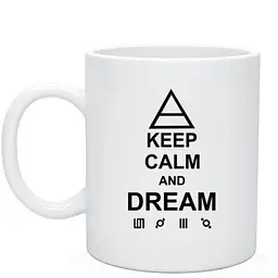 Кухоль GeekLand Keep calm and dream 30 Seconds to Mars TSM.01.004 330 мл білий - мініатюра 2