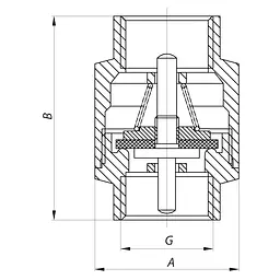 Кран кульовий Koer 1/2x1/2 (KR.512) KR0008 - мініатюра 2