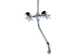 Смеситель для ванны с длинным изливом Aquatica QN-2C458C