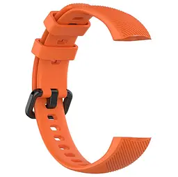 Силіконовий ремінець Primo для фітнес-браслета Huawei Honor Band 4/5 Orange - мініатюра 3