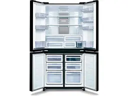 Холодильник з морозильною камерою Sharp SJ-GP820C-BK - мініатюра 2