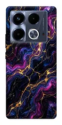 TPU чохол Demsky Purple space marble для Infinix Note 40 4G