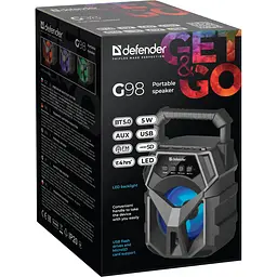Акустична система 1.0 Defender G98 5Вт /BT/TF/USB/AUX/Light - мініатюра 7