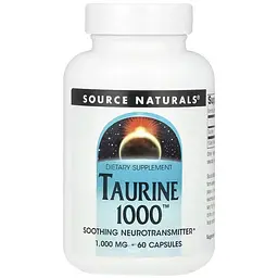Таурин Source Naturals Taurine 1000™ 1000 мг 60 капсул