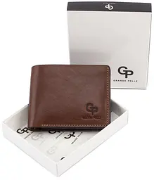 Чоловічий шкіряний портмоне GRANDE PELLE 11х9х2 см acs0024464 - мініатюра 6