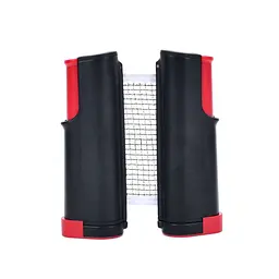 Сітка для настільного тенісу з фіксаторами для столу MS 4176Black-Red довжина 165 см