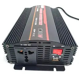 Інвертор напруги UKC 1800ВА(900Вт)+CHARGE 20A, 12/220V approximated, 1 універсальна розетка, Box - мініатюра 2