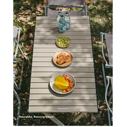 Складаний стіл Naturehike Star Jane T01 CNK2550JJ018, 119х60 см, вуглецева сталь, бежевий - мініатюра 11