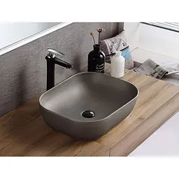 Умивальник Rea Belinda 32,5x45,5 grey (REA-U8492), Матова - мініатюра 4