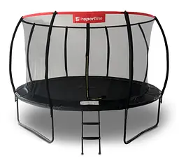 Батут із внутрішньою сіткою inSPORTline Flea PRO 430 см чорний (23881)