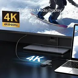 USB-Хаб TP-Link USB Type-C 7 в 1 (UH7020C) - мініатюра 13
