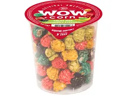 Попкорн карамелізований WOWCORN зі смаками фруктів, стакан 65г