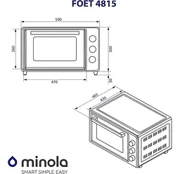 Електрична піч Minola Foet 4815 UA - мініатюра 15