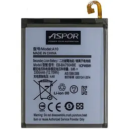 Акумулятор Aspor EB-BA750ABE для Samsung A10/A105