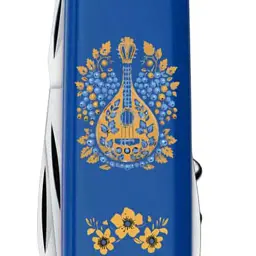 Ніж Victorinox Spartan Ukraine 91мм,12функ,син ,Українські мотиви - мініатюра 4