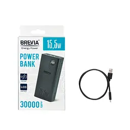 Зовнішній акумулятор Brevia 30000mAh 15.5 W (45315) портативна універсальна батарея - мініатюра 4