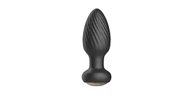 Анальна пробка B - Series Cute Retating Remote, 9.8 см (чорний) - мініатюра 5
