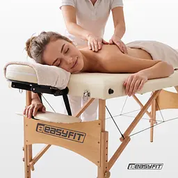 Масажний стіл EasyFit ZenRest кушетка складна Бежевий з чохлом - мініатюра 3