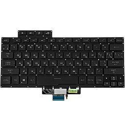 Клавіатура для ноутбука ASUS (GA401 series) ukr, чорний, без фрейму, підсвічування клавіш