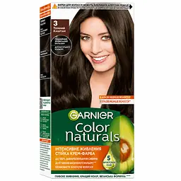 Набір: Фарба для волосся Garnier Color Naturals відтінок 3 темний каштан 110 мл х 2 шт. - мініатюра 2