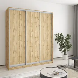 Шафа-купе тридверна MebelStar Стандарт AL 3ДСП 180x60x210 см Дуб тахо (MBS-4217)