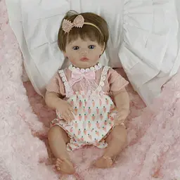 Колекційна силіконова лялька реборн reborn анатомічна пупс дівчина з волоссям тея Reborn Dolls det0018895