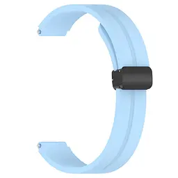 Ремінець Line Magnetic для Xiaomi Mi Band 9/8/10 Блакитний / Blue - мініатюра 2