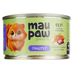 Набір повнораціонного корму для дорослих котів MAU PAW Мікс 800 г (8 шт. х 100 г) - мініатюра 4