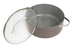 Каструля зі скляною антипригарною кришкою Maestro MR-4009-20 діаметр 20 см на 2.3л Ceramic алюміній - мініатюра 3