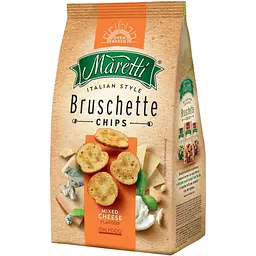 Брускетти Maretti Bruschette Chips XXL Суміш сирів 140 г