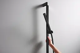 Душова штанга Hansgrohe Unica S Puro 90 см зі шлангом matt black 24405670 - мініатюра 2