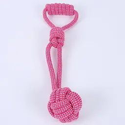 Жувальна іграшка-канат для собак Derby Braided Dog Pink Rope Toy