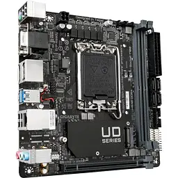 Материнська плата Gigabyte H610I s1700 H610 2xDDR5 M.2 HDMI D-Sub ATX - мініатюра 2