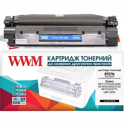 Картридж тон. WWM для Canon LBP-3200/MF3110 аналог Canon EP-27 Black ( 2500 ст.) (EP27N) - мініатюра 1