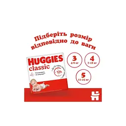 Підгузки Huggies Classic 3 (4-9кг) Jumbo 52 шт (5029053579788) - мініатюра 8