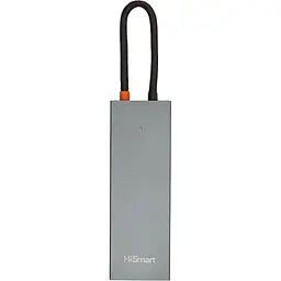 USB-Хаб HiSmart USB Type-C - 2 x USB 3.0, HDMI, SD (CA913459) - мініатюра 3