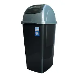 Контейнер для сміття з кришкою Europa 35x39x77h, 65 л антрацит