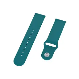 Силіконовий ремінець BeCover для Xiaomi iMi KW66/Mi Watch Color/Haylou LS01/Watch S1 Active Dark-Green (706366) - мініатюра 3