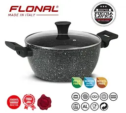 Каструля Flonal Pietra Lavica 2,4 л з кришкою (PLICV2080) - мініатюра 2